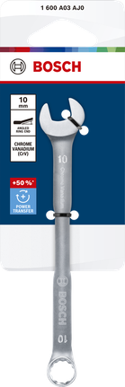 Cờ lê kết hợp Bosch 10 mm bằng thép crom vanadi.